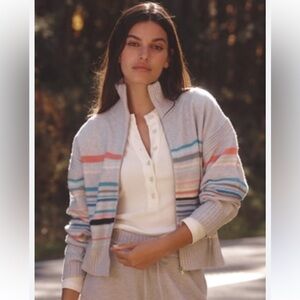 Daily Practice Anthropologie Lift Pass Cardigan Sweater Grey/ multi XXS